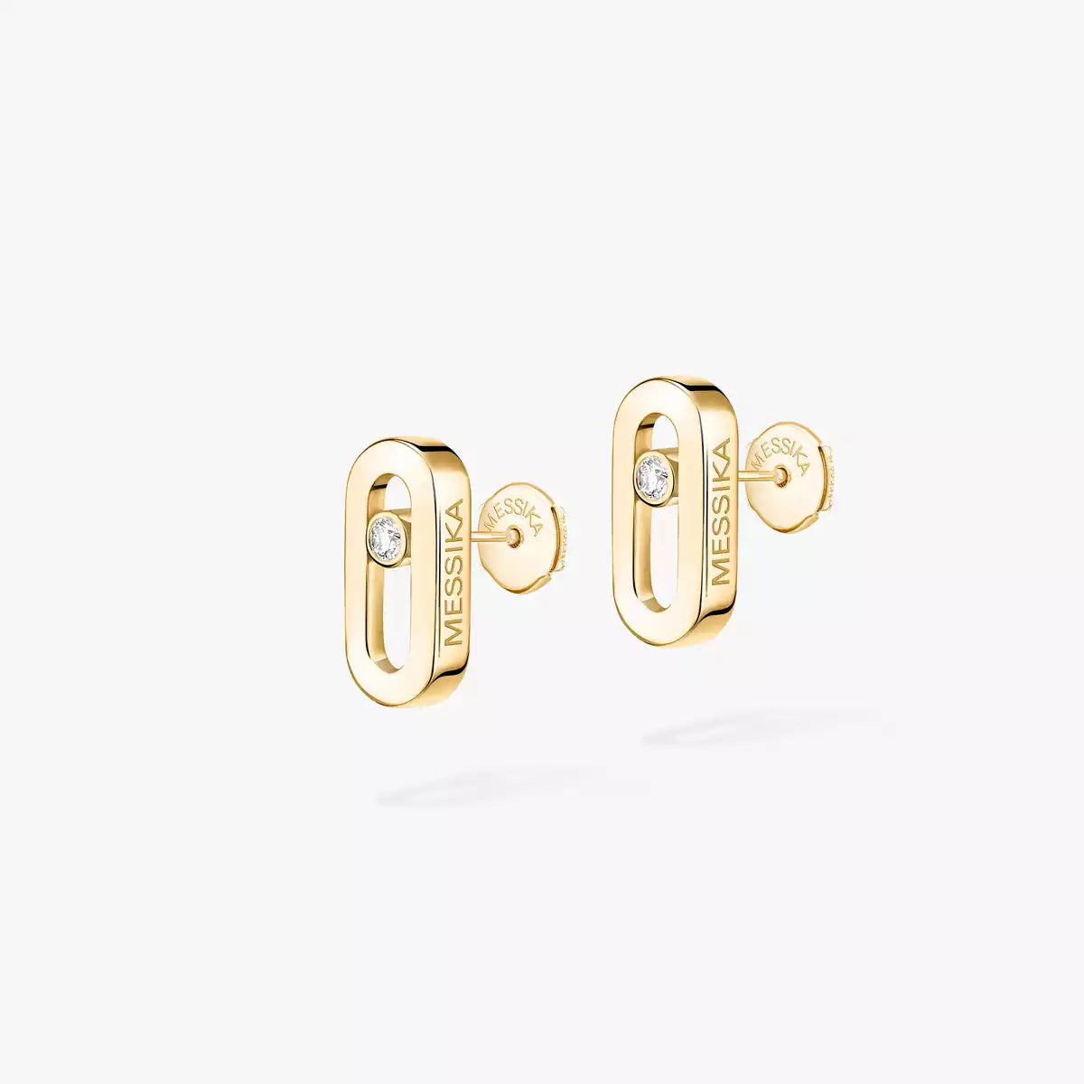 [Leaves]MOVE UNO DIAMOND STUD EARRINGS