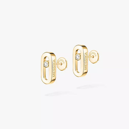 [Leaves]MOVE UNO DIAMOND STUD EARRINGS