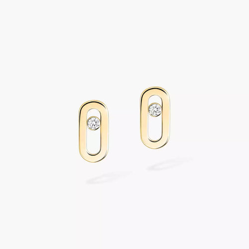 [Leaves]MOVE UNO DIAMOND STUD EARRINGS