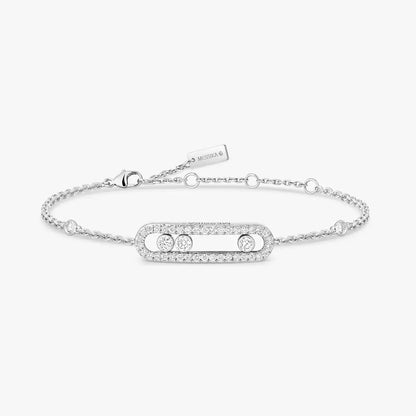 [Leaves]PAVÉ BABY MOVE DIAMOND BRACELET