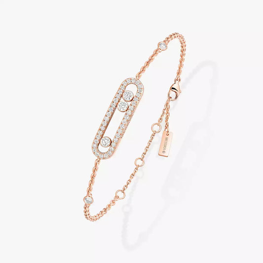 [Leaves]PAVÉ BABY MOVE DIAMOND BRACELET