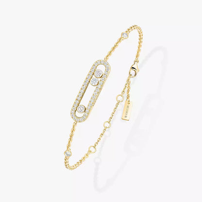[Leaves]PAVÉ BABY MOVE DIAMOND BRACELET