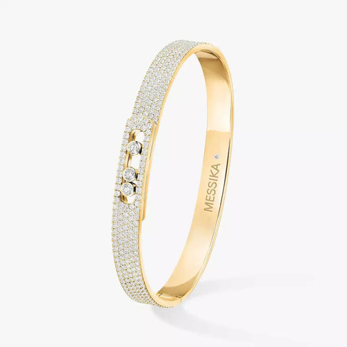 [Leaves]MOVE NOA FULL-PAVÉ DIAMOND BANGLE BRACELET