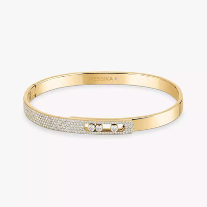 [Leaves]MOVE NOA PAVÉ DIAMOND BANGLE BRACELET