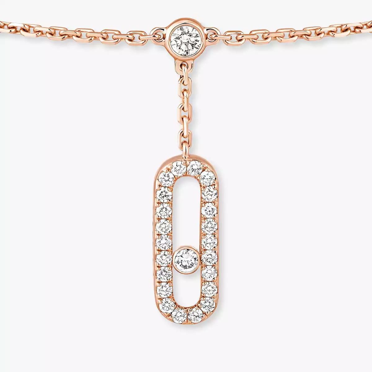 [Leaves]MOVE UNO PAVÉ DIAMOND ANKLE BRACELET