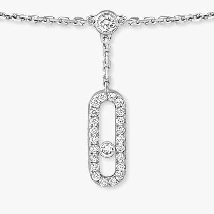 [Leaves]MOVE UNO PAVÉ DIAMOND ANKLE BRACELET