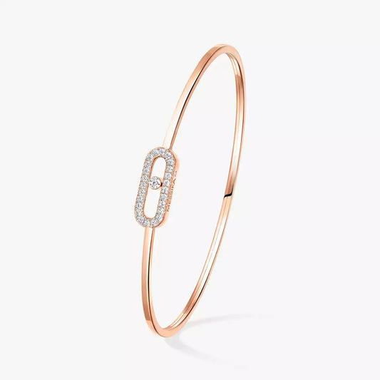 [Leaves]MOVE UNO PAVÉ FLEX BANGLE (MEDIUM)