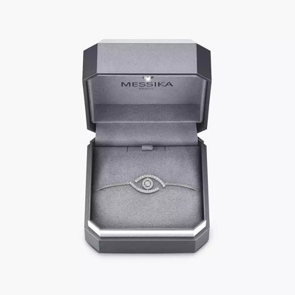 [Leaves]LUCKY EYE PAVÉ-SET DIAMOND BRACELET