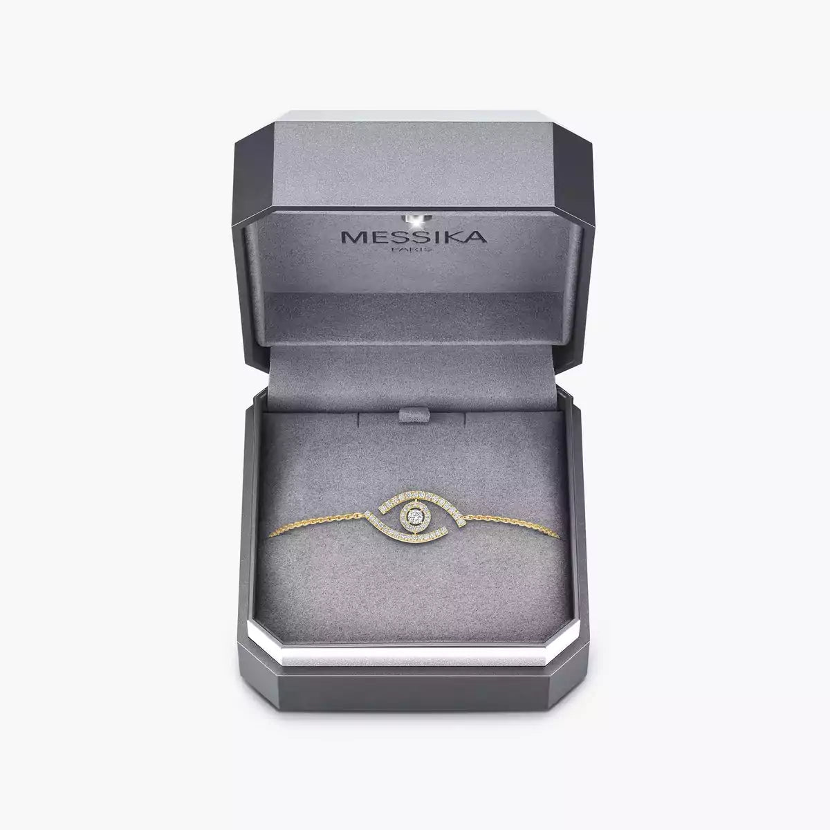 [Leaves]LUCKY EYE PAVÉ-SET DIAMOND BRACELET