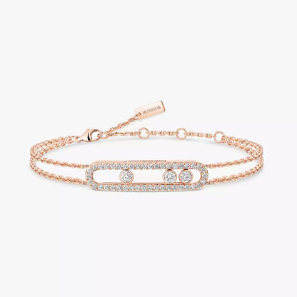 [Leaves]MOVE CLASSIQUE PAVÉ DIAMOND BRACELET