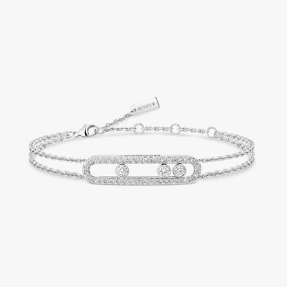[Leaves]MOVE CLASSIQUE PAVÉ DIAMOND BRACELET