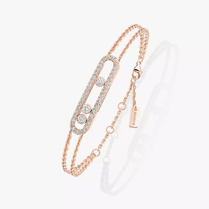 [Leaves]MOVE CLASSIQUE PAVÉ DIAMOND BRACELET