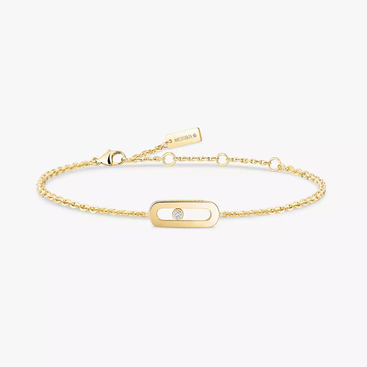 [Leaves]MOVE UNO SINGLE DIAMOND BRACELET