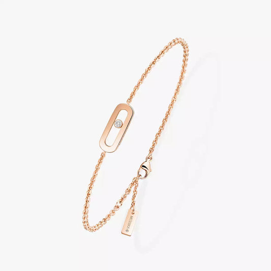 [Leaves]MOVE UNO SINGLE DIAMOND BRACELET