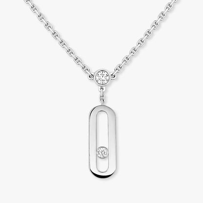 [Leaves]MOVE UNO DOUBLE-PENDANT NECKLACE