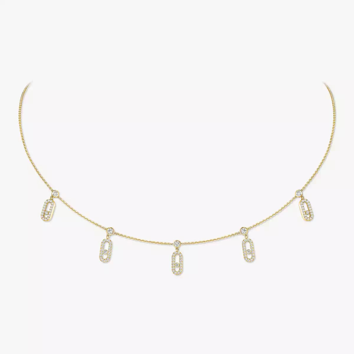 [Leaves]MOVE UNO 5-PENDANT NECKLACE