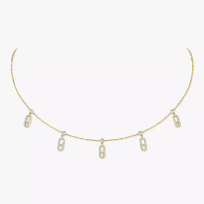 [Leaves]MOVE UNO 5-PENDANT NECKLACE