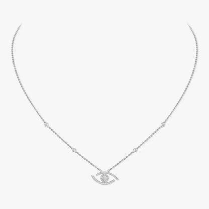 [Leaves]PAVÉ DIAMOND LUCKY EYE NECKLACE