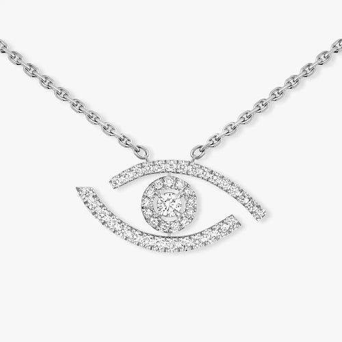 [Leaves]PAVÉ DIAMOND LUCKY EYE NECKLACE