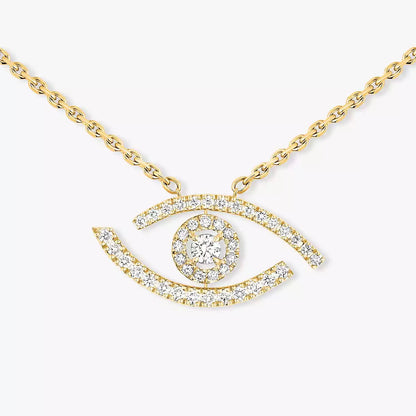 [Leaves]PAVÉ DIAMOND LUCKY EYE NECKLACE