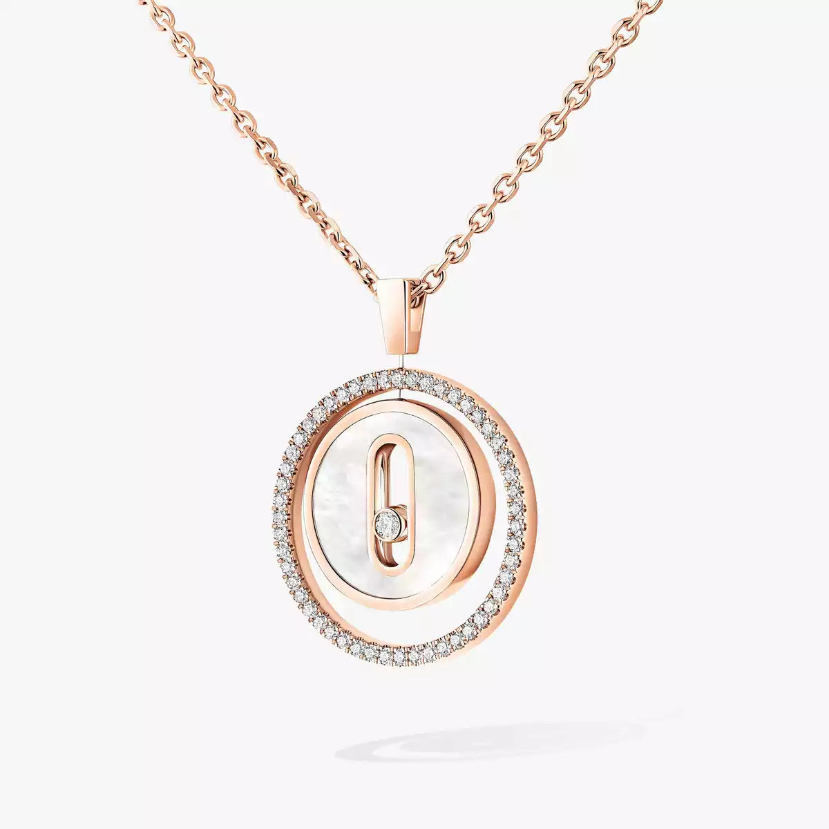 [Leaves]LUCKY MOVE DIAMOND NECKLACE