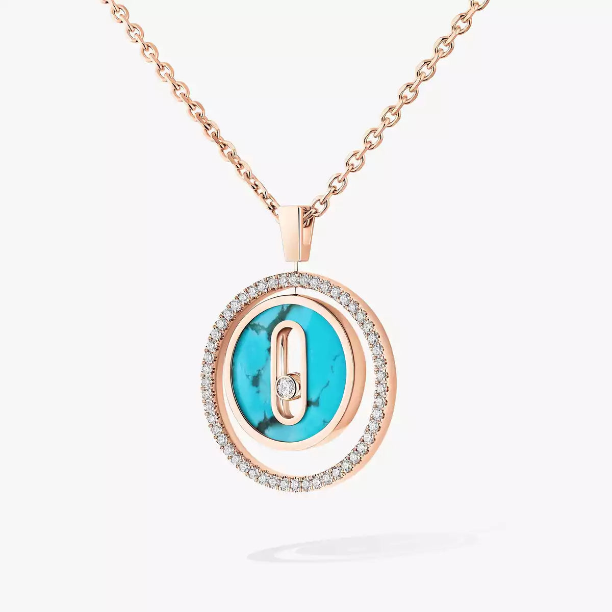 [Leaves]LUCKY MOVE DIAMOND NECKLACE