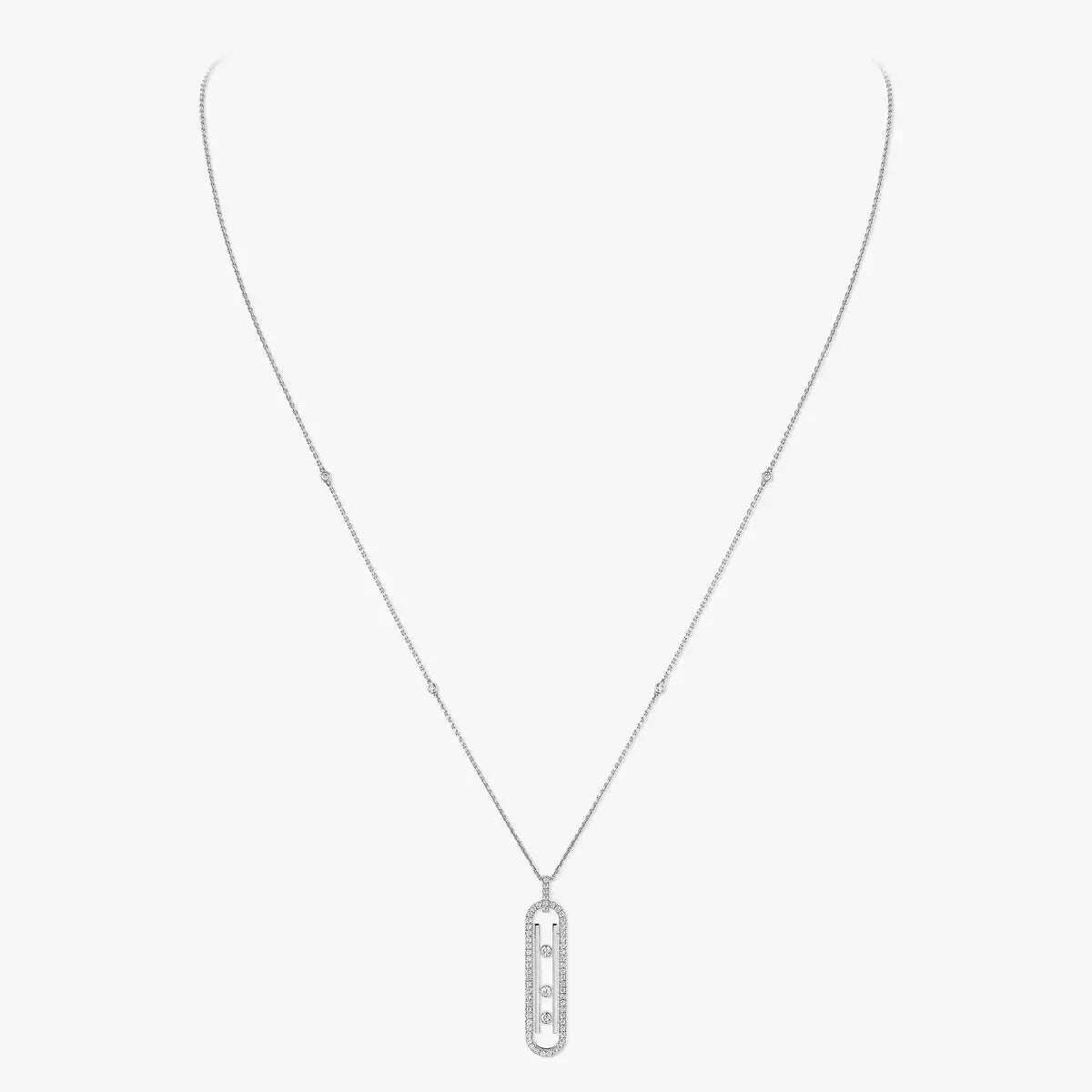 [Leaves]MOVE 10TH ANNIVERSARY PENDANT NECKLACE