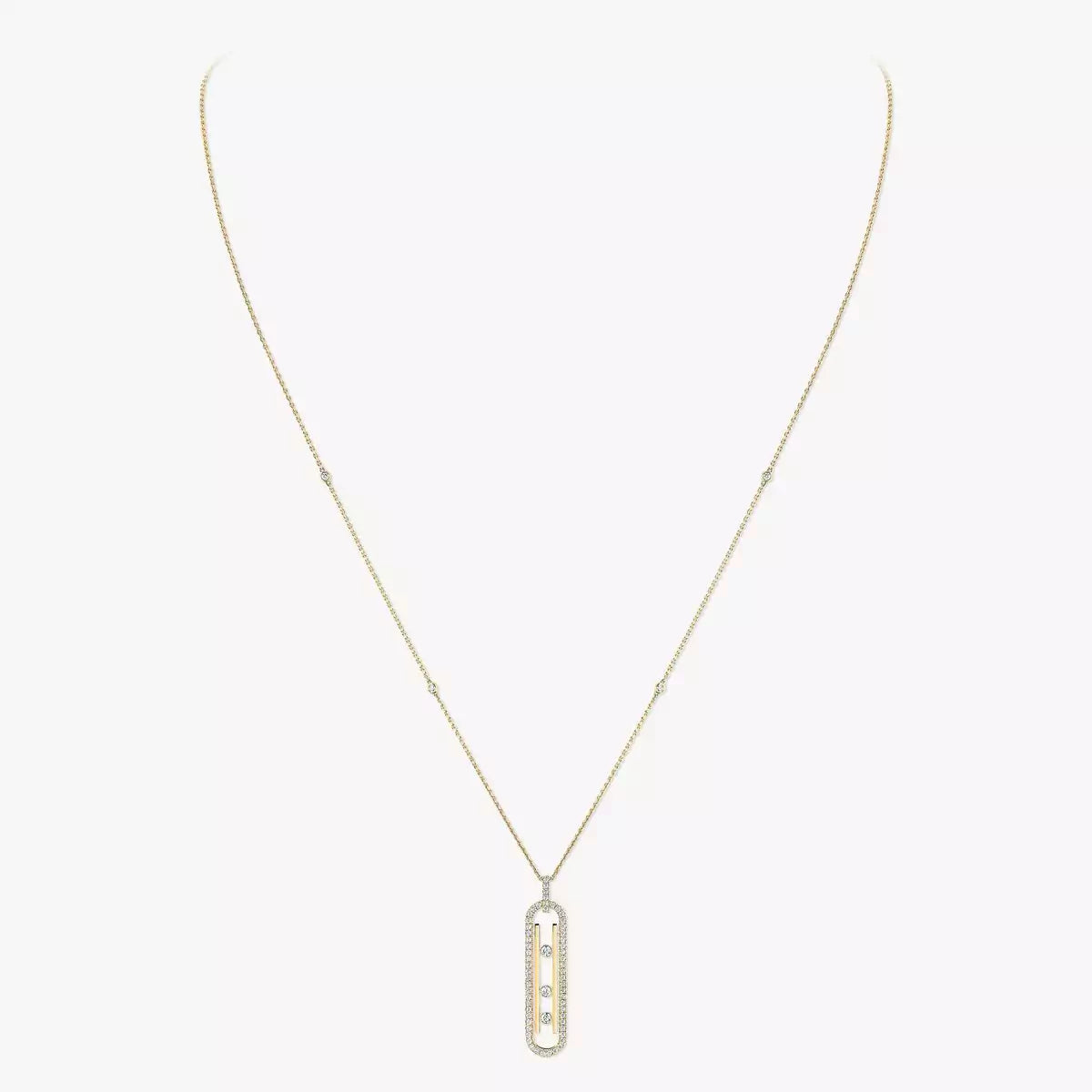[Leaves]MOVE 10TH ANNIVERSARY PENDANT NECKLACE
