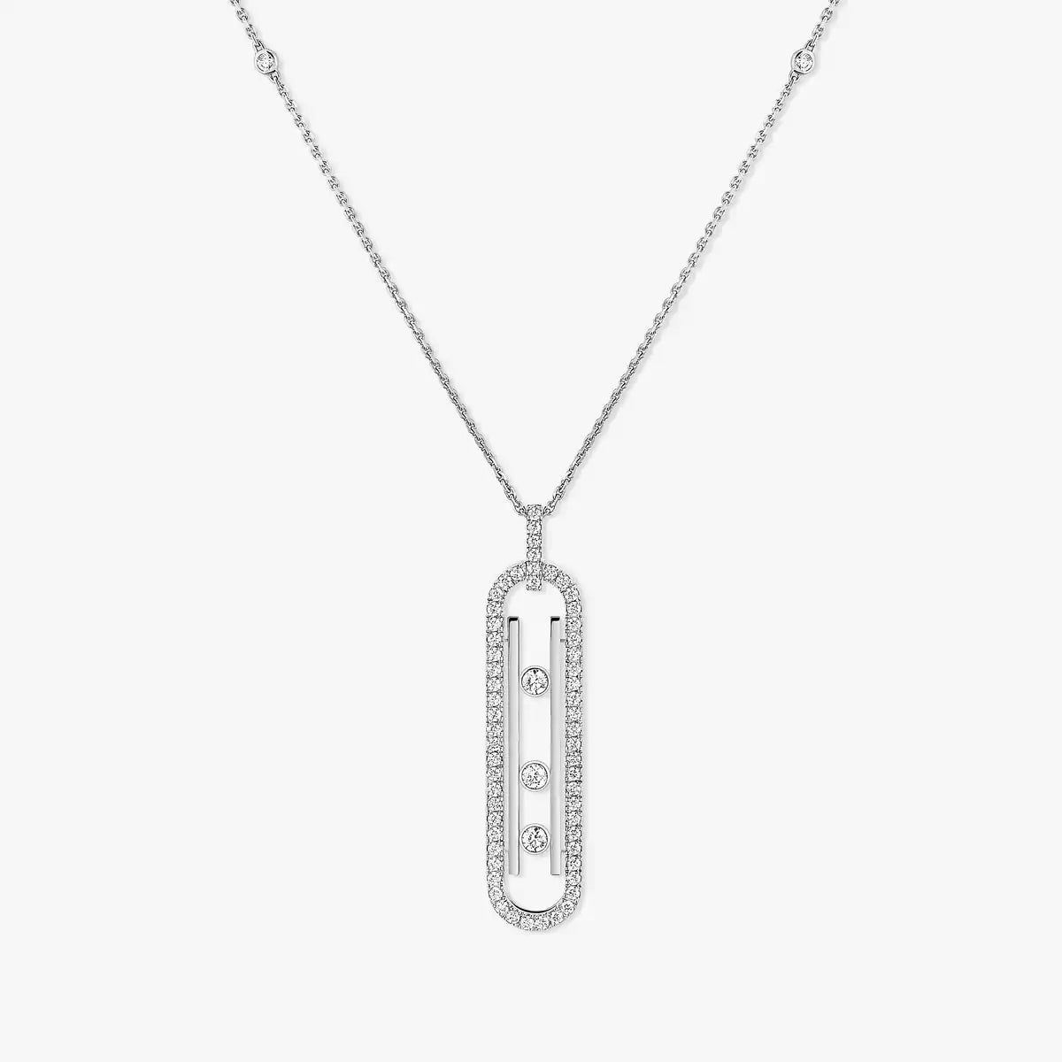 [Leaves]MOVE 10TH ANNIVERSARY PENDANT NECKLACE
