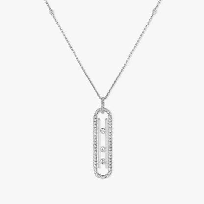 [Leaves]MOVE 10TH ANNIVERSARY PENDANT NECKLACE