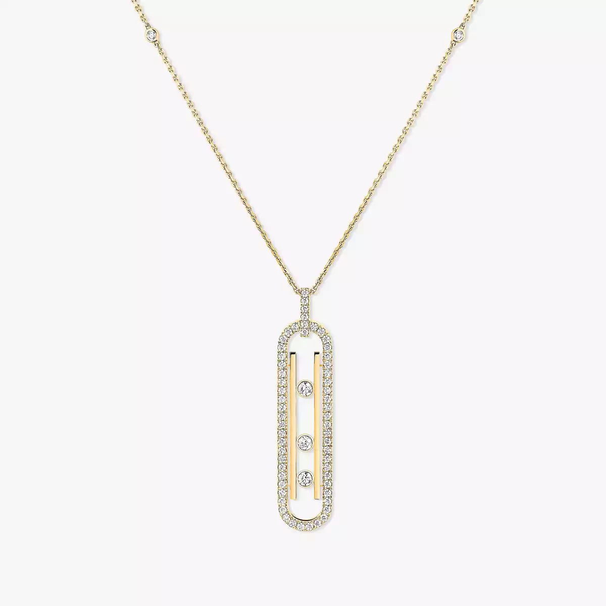 [Leaves]MOVE 10TH ANNIVERSARY PENDANT NECKLACE
