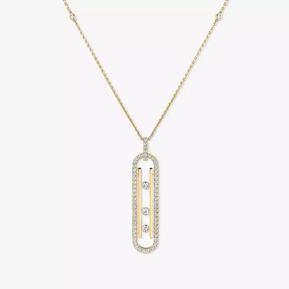 [Leaves]MOVE 10TH ANNIVERSARY PENDANT NECKLACE