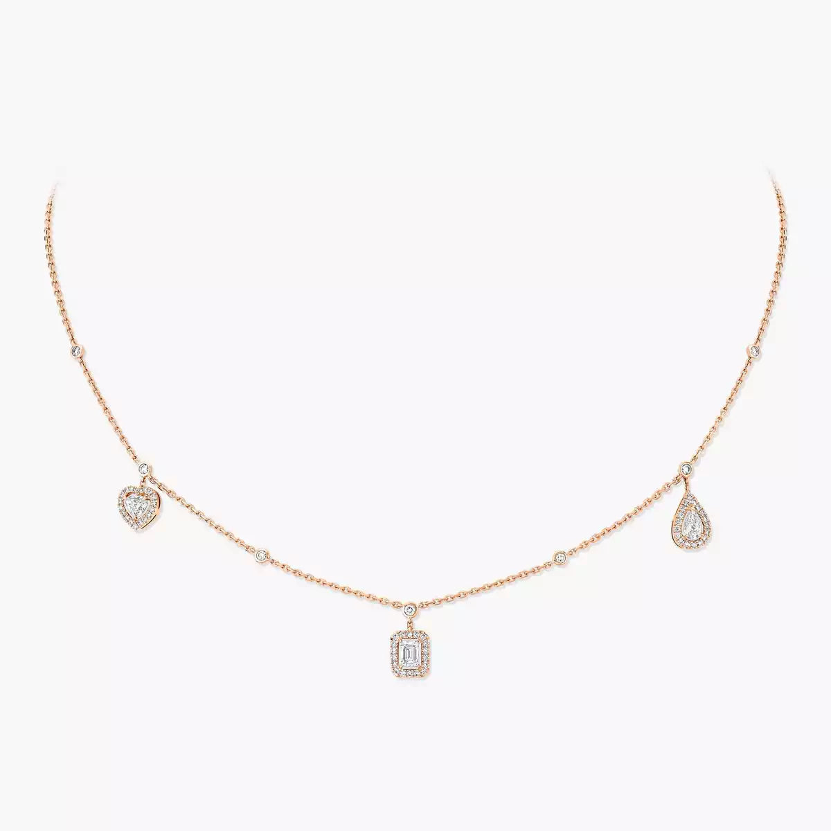 [Leaves]TRIFECTA CHARM NECKLACE