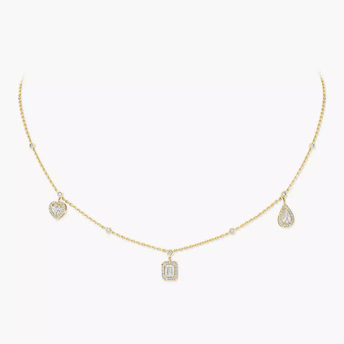 [Leaves]TRIFECTA CHARM NECKLACE