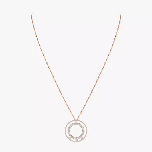 [Leaves]MOVE ROMANE LONG PAVÉ DIAMOND NECKLACE