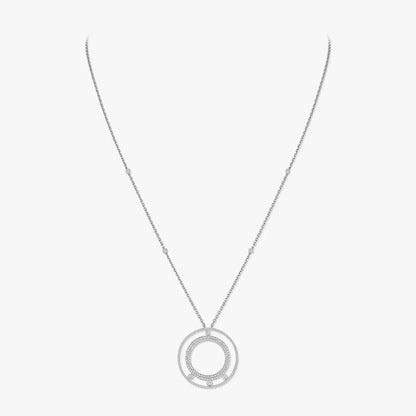 [Leaves]MOVE ROMANE LONG PAVÉ DIAMOND NECKLACE