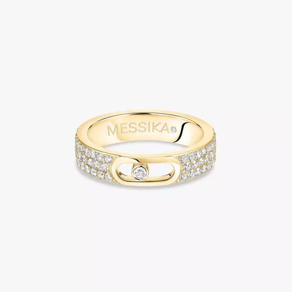 [Leaves]MOVE JOAILLERIE PAVÉ DIAMOND WEDDING RING