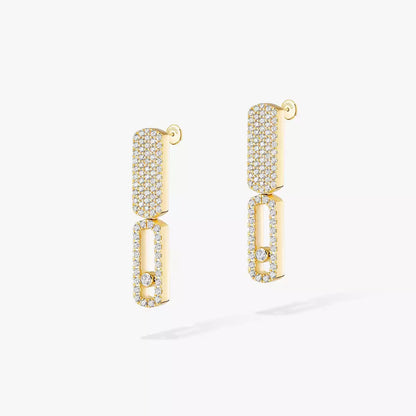 [Leaves]IMPERIAL MOVE SM DIAMOND EARRINGS