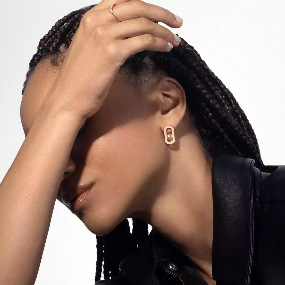 [Leaves]So Move Diamond Earrings in Yellow Gold