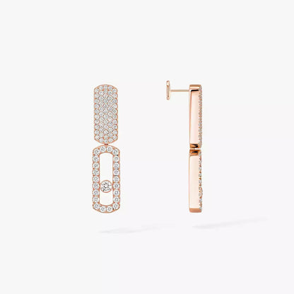 [Leaves]IMPERIAL MOVE SM DIAMOND EARRINGS