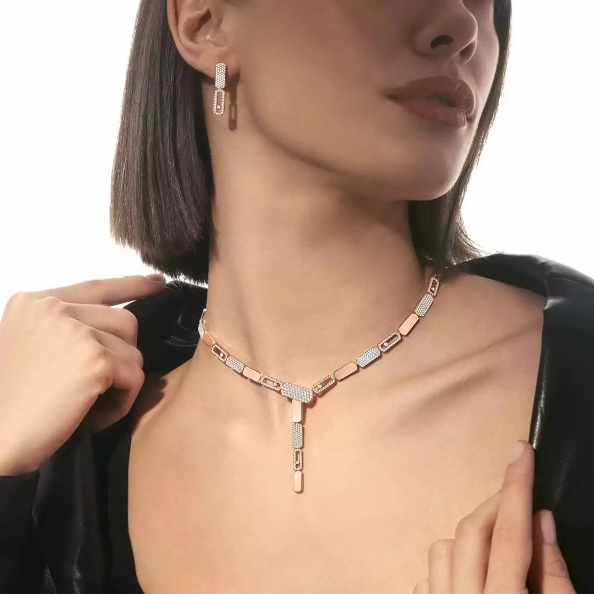 [Leaves]IMPERIAL MOVE SM DIAMOND EARRINGS