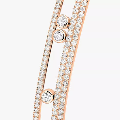 [Leaves]MOVE ROMANE PAVÉ DIAMOND BANGLE BRACELET