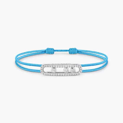 [Leaves]CARE(S) PAVÉ CORD BRACELET