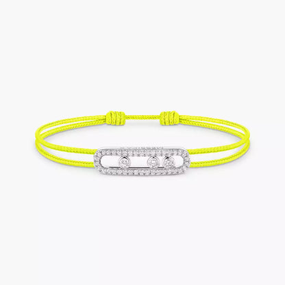 [Leaves]CARE(S) PAVÉ CORD BRACELET