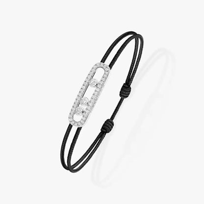 [Leaves]CARE(S) PAVÉ CORD BRACELET