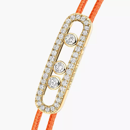 [Leaves]CARE(S) PAVÉ CORD BRACELET