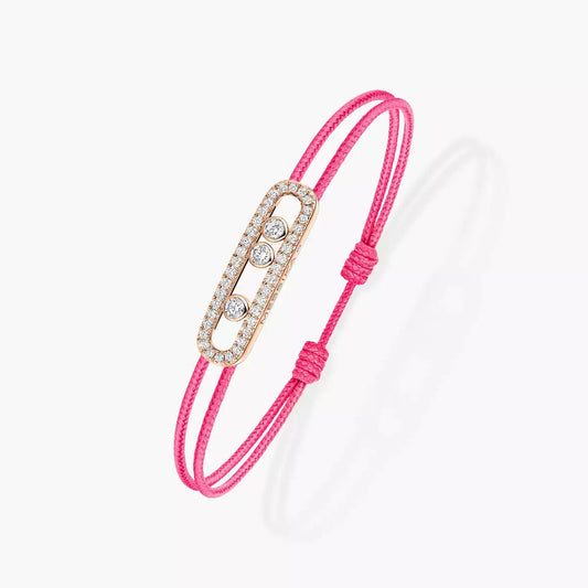[Leaves]CARE(S) PAVÉ CORD BRACELET