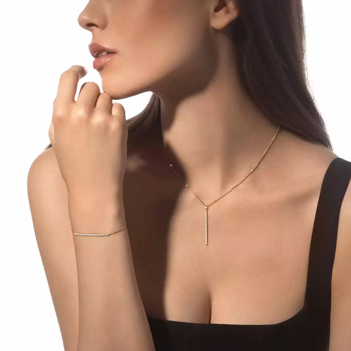 [Leaves]MY TWIN TOI & MOI DIAMOND THIN BANGLE