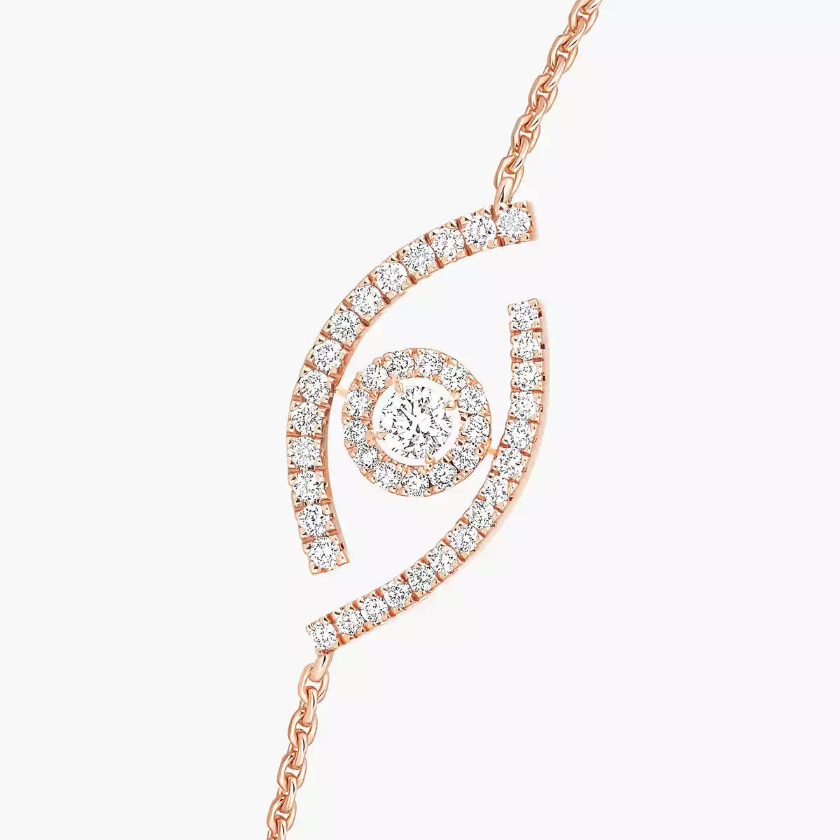 [Leaves]LUCKY EYE PAVÉ-SET DIAMOND BRACELET