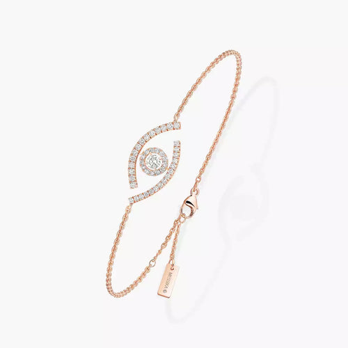 [Leaves]LUCKY EYE PAVÉ-SET DIAMOND BRACELET